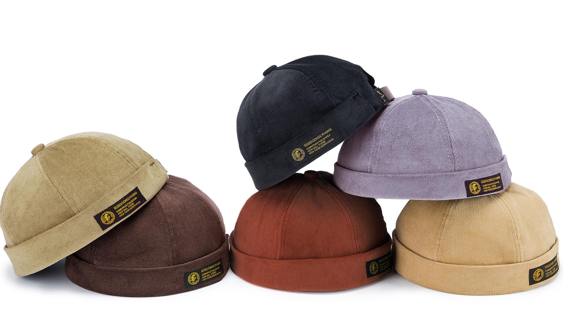 Clape Casual Cotton Watch Cap Work Beanie Corduroy Docker Leon